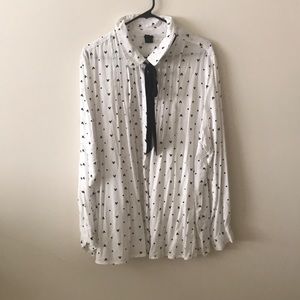 NWOT Disney Button Down with Neck Tie